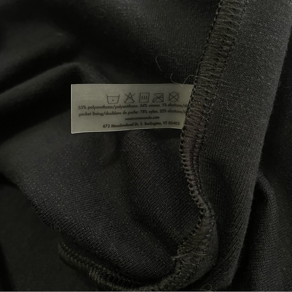 Commando Faux Leather Jogger Pants Black Size Small Stretch Pockets - Picture 6 of 8